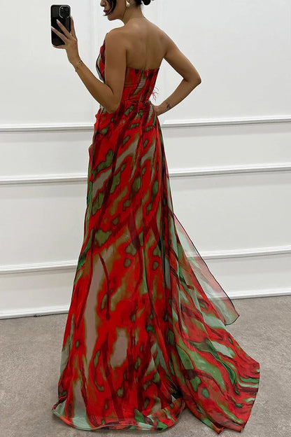 Women's Wedding Guest Maxi Dress — front view