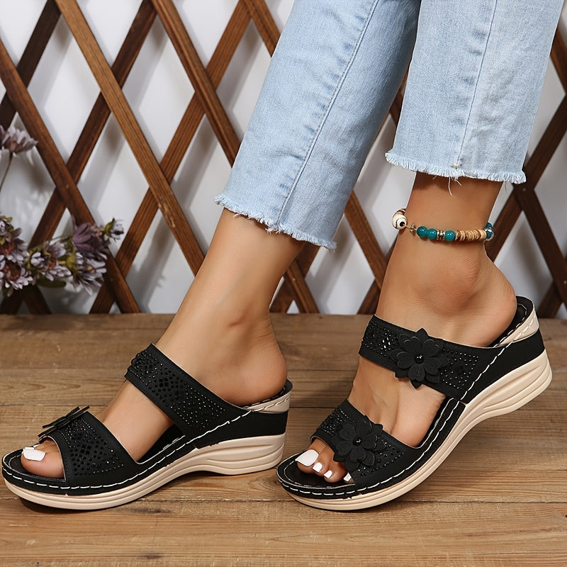Women's Wedge Slides — side view
