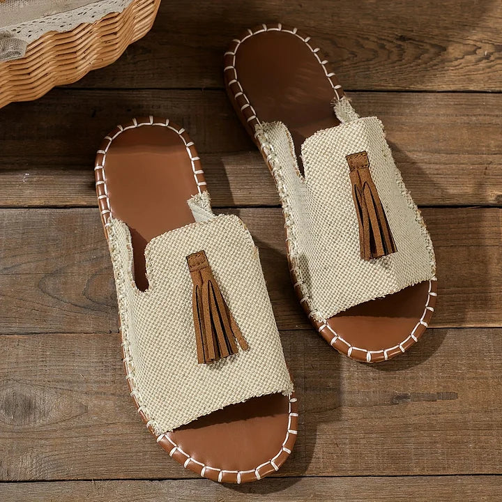 Women's Adjustable Orthopedic Flat Sandals — close-up
