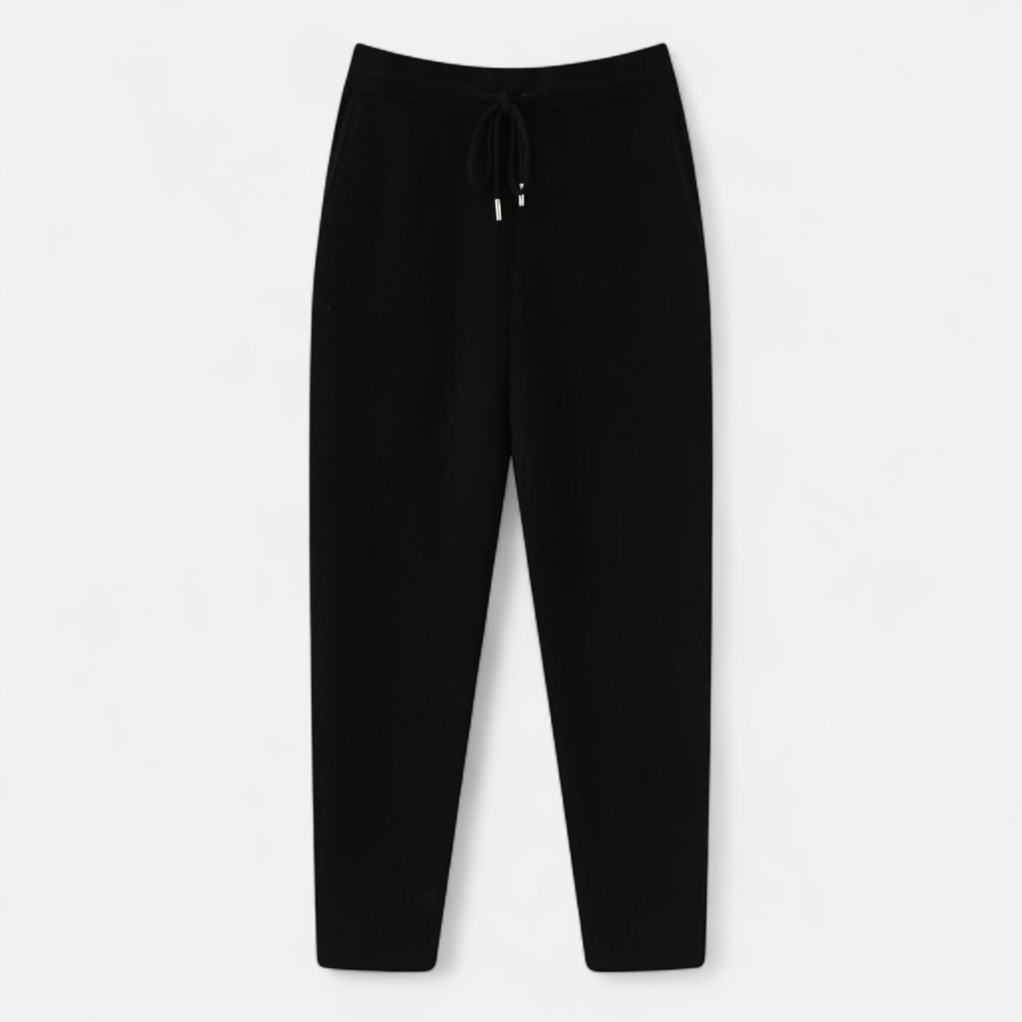 Drawstring Merino Wool Knit Trousers for Men