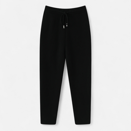 Drawstring Merino Wool Knit Trousers for Men