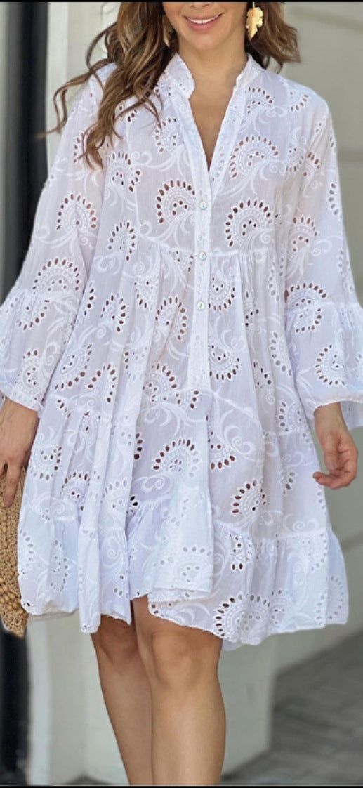 Women's Tiered Mini Dress — product view