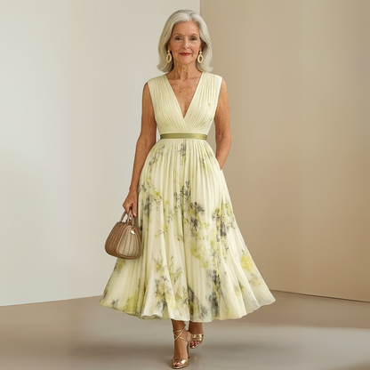 Women's Flowy Summer Maxi Dress — front view