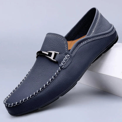 Men's Leather Slip-On Loafers — product view