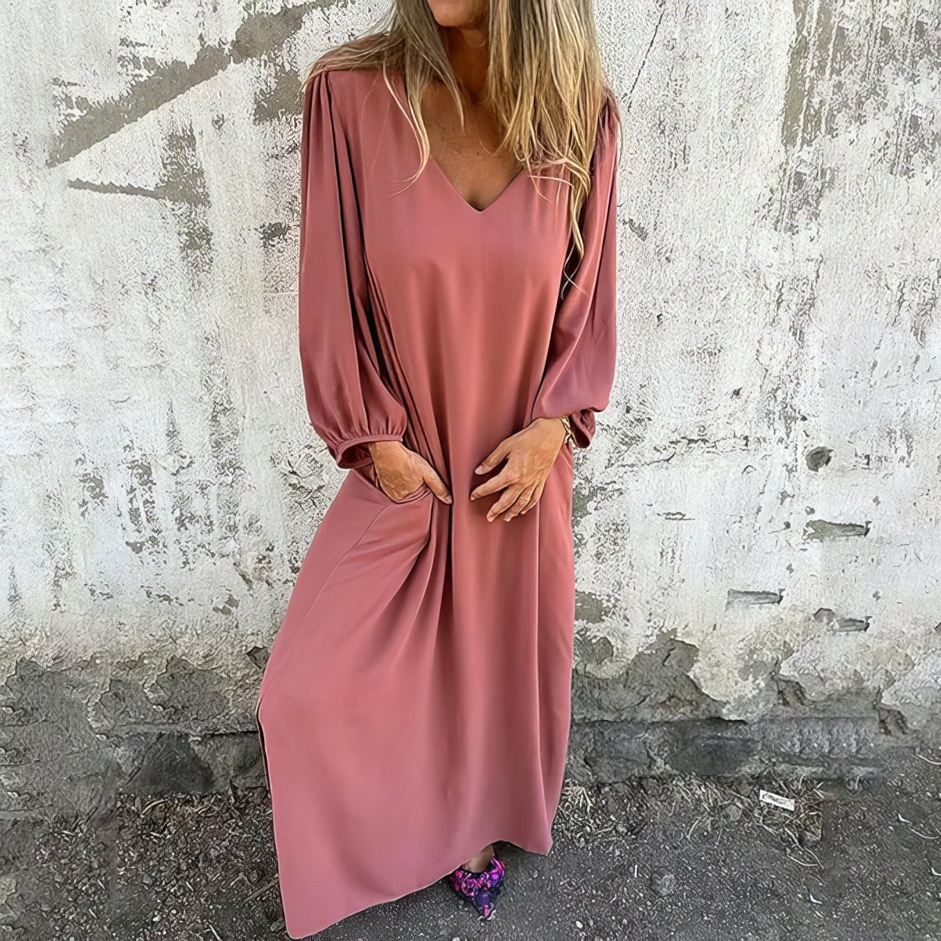 Women's Flowing Special Event Maxi Dress — product view