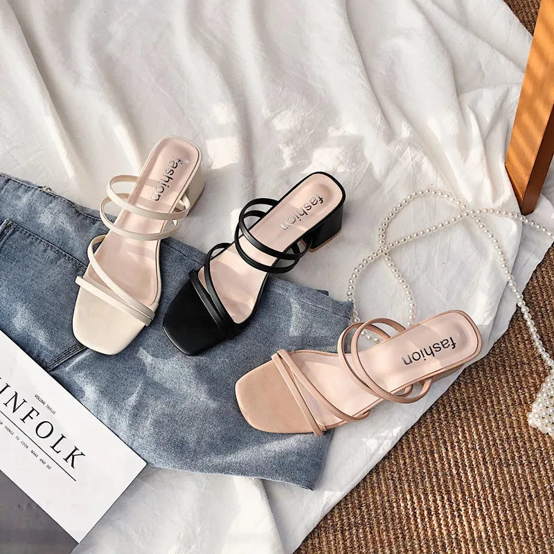 Women's Block Heel Sandals — side view