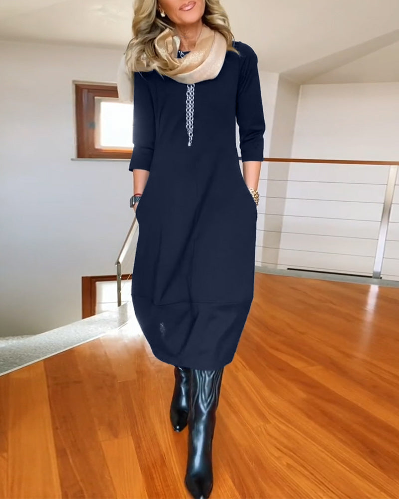 Women's Slimming Day-to-Night Maxi Dress — side view