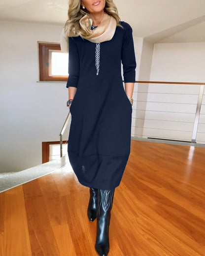 Women's Slimming Day-to-Night Maxi Dress — side view