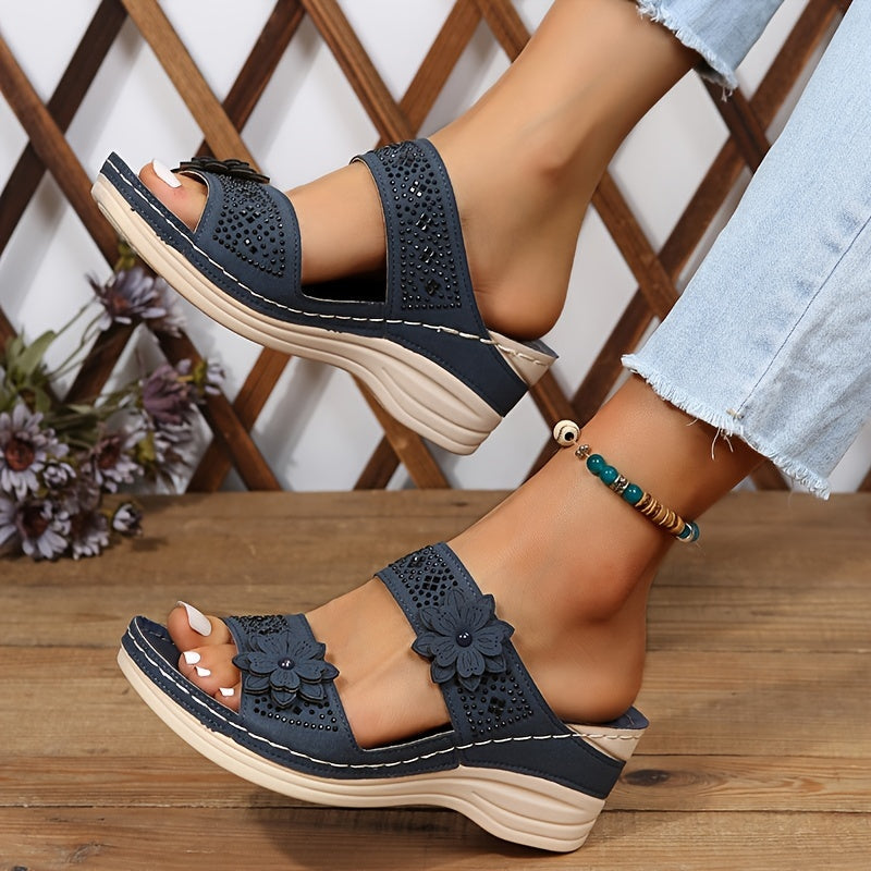 Women's Wedge Slides — side view