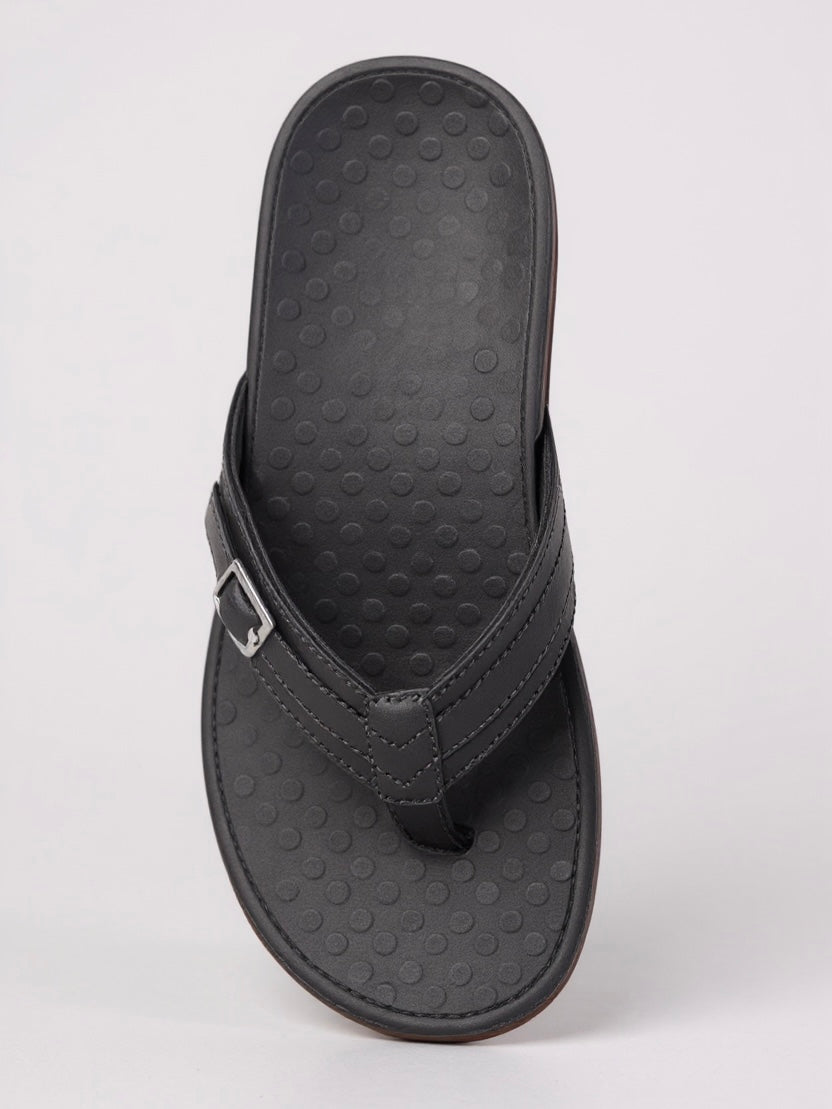 Women's Cushioned Slip-On Sandals — side view