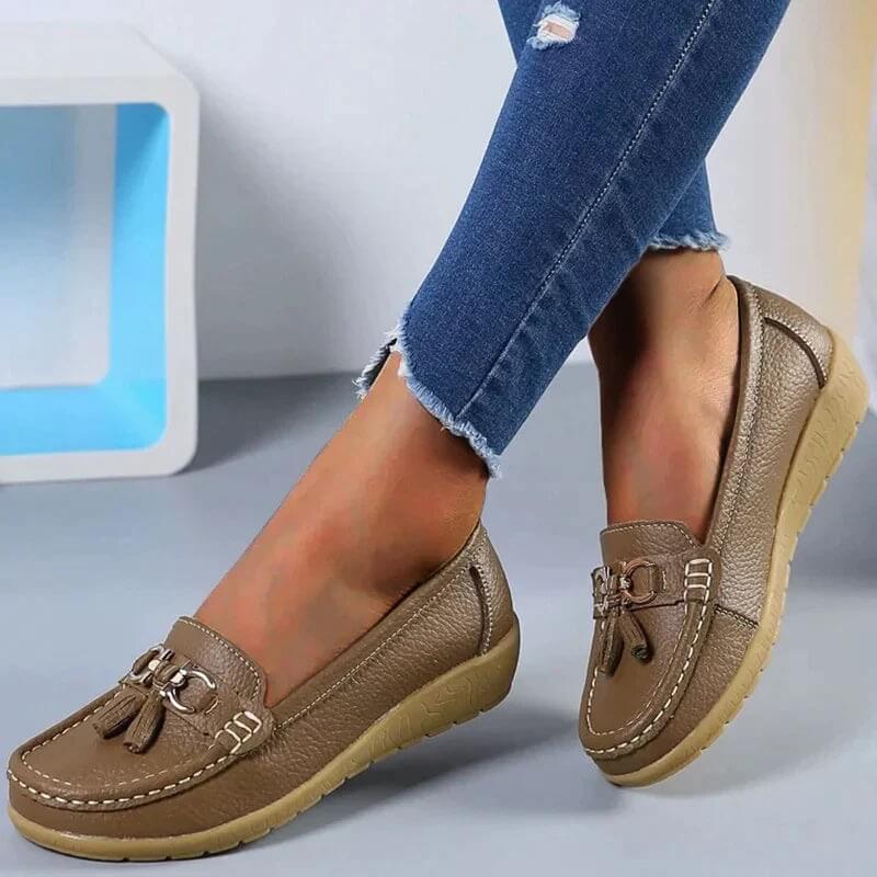 Women's Tassel Slip-On Loafers — side view