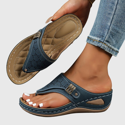 Women's Platform Ankle Strap Sandals — front view