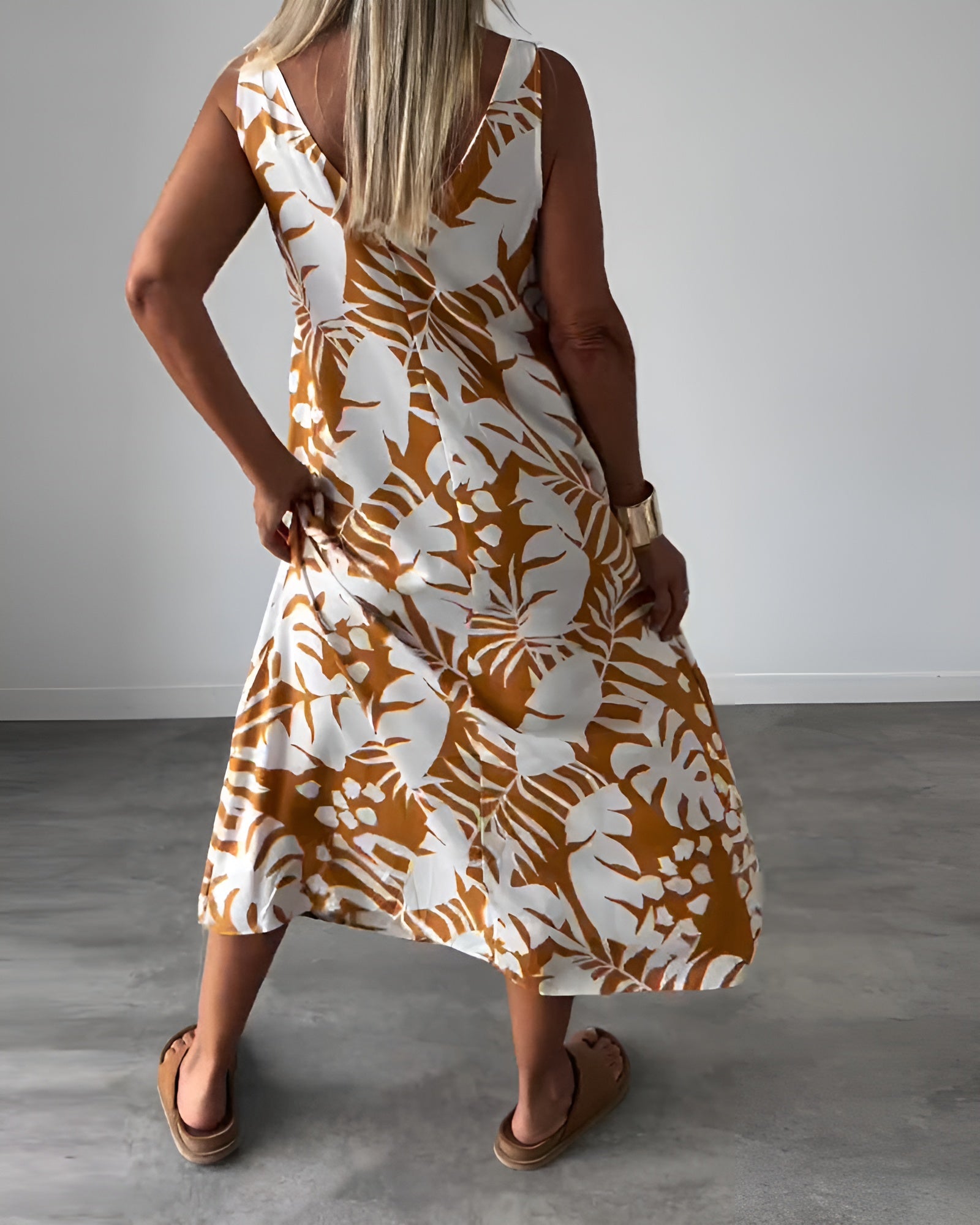 Women's Draped Evening Maxi Dress — product view