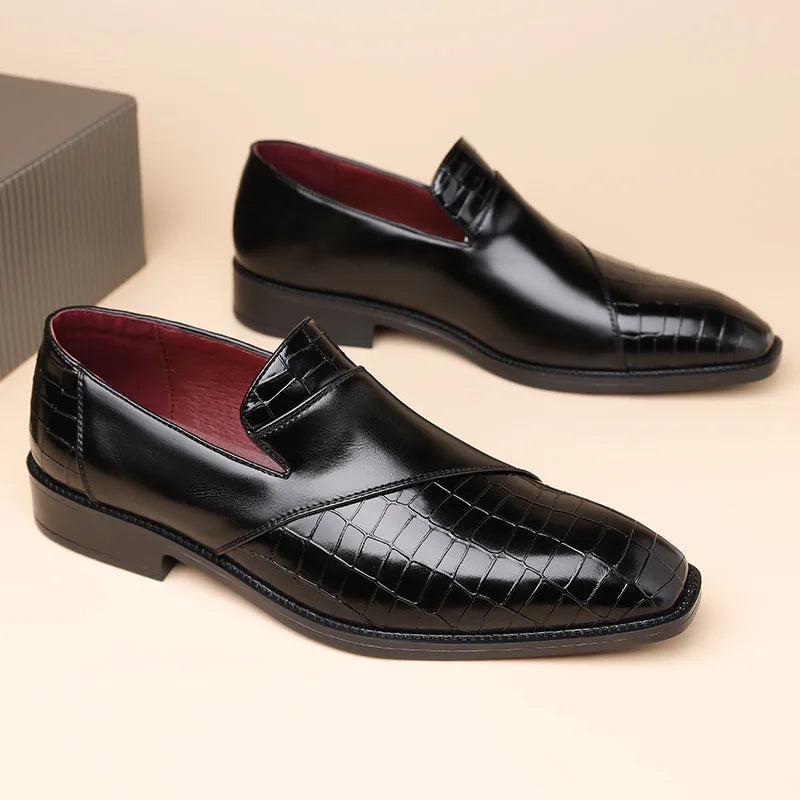 Men's Orthopedic Italian Leather Loafers — front view