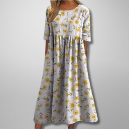 Women's Floral Print Midi Dress — product view