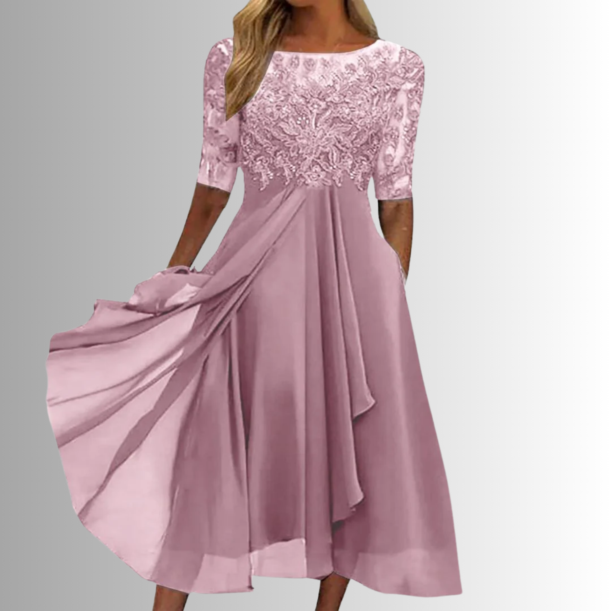 Women's Lace Bodycon Midi Dress — product view