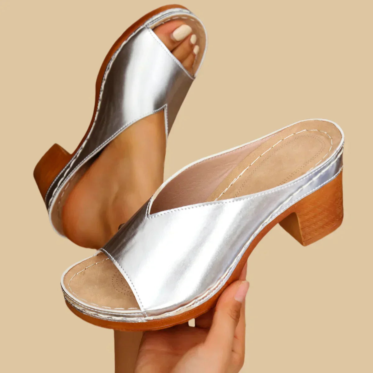 Women's Contoured Footbed Orthopedic Sandals — product view