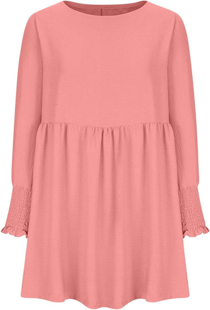 Women's Ruched Summer Day Midi Dress — front view