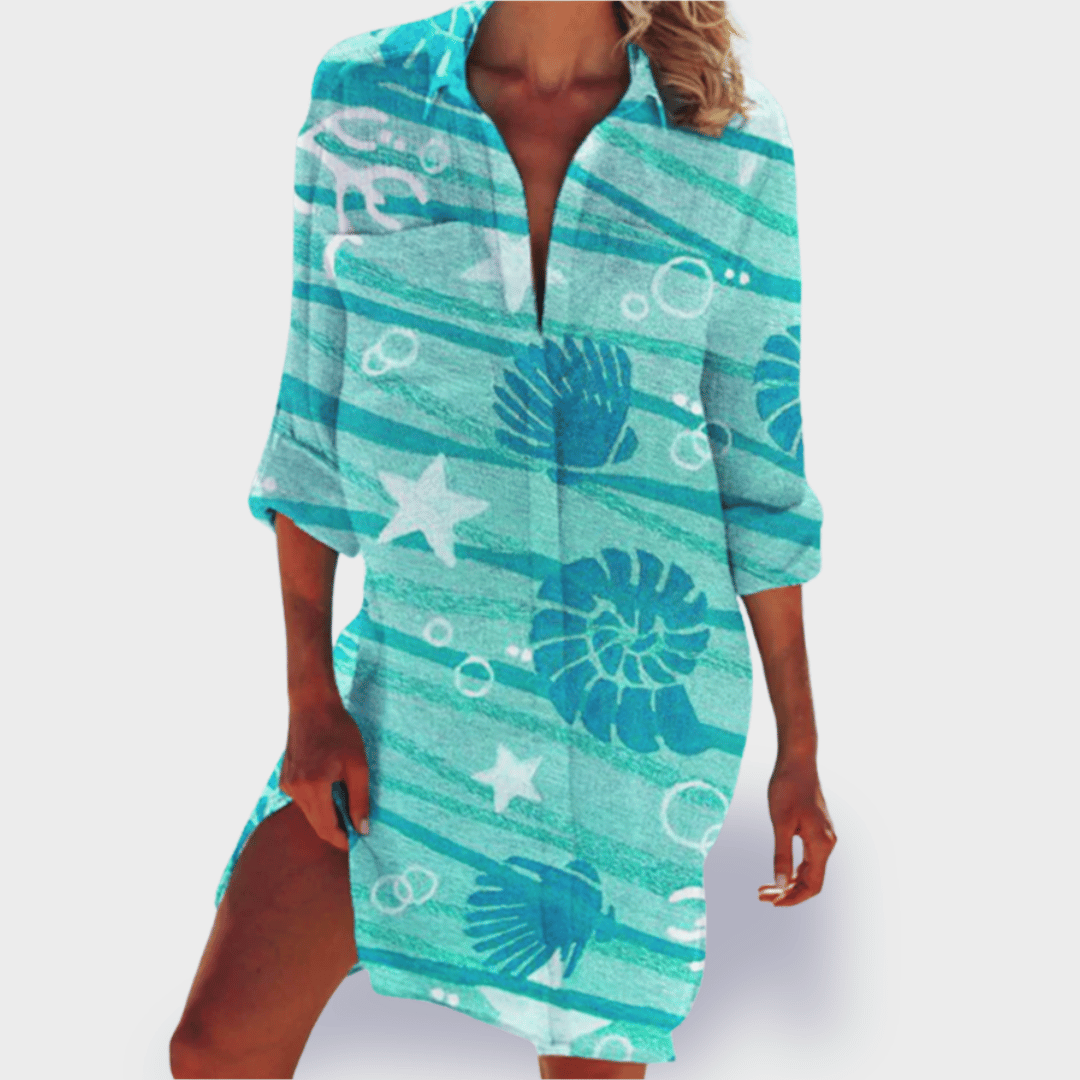 Women's Flowy Casual Summer Maxi Dress — detail view