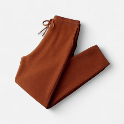 Drawstring Merino Wool Knit Trousers for Men