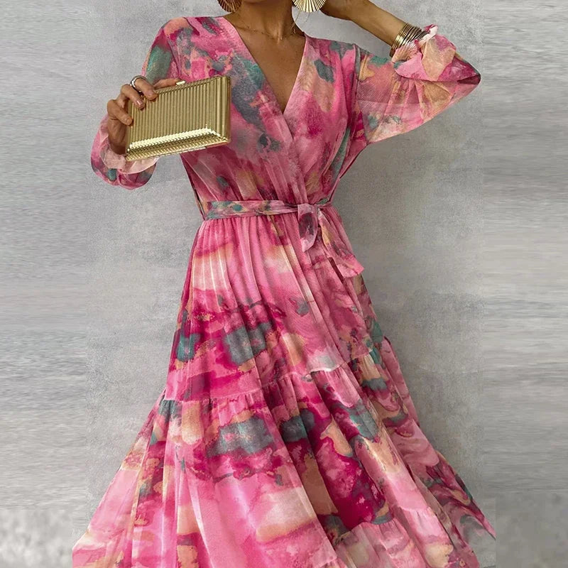 Women's Floral Garden Party Maxi Dress — product view