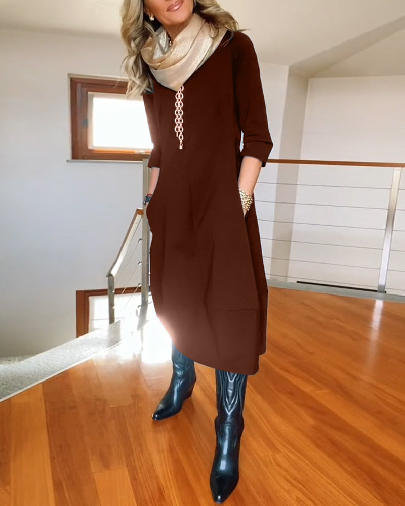 Women's Slimming Day-to-Night Maxi Dress — close-up