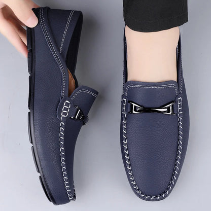 Men's Leather Slip-On Loafers — product view