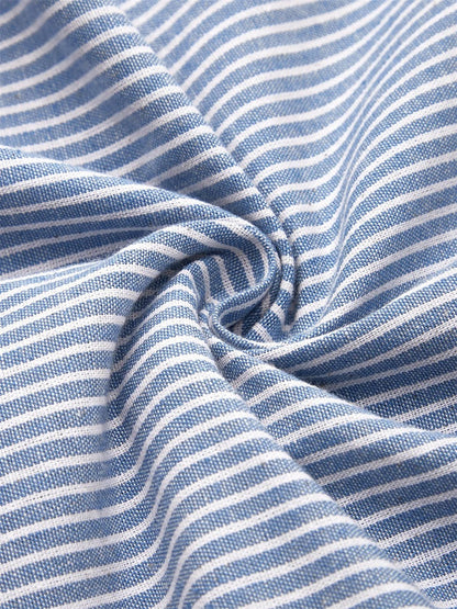 Women's Striped Summer Midi Dress — detail view