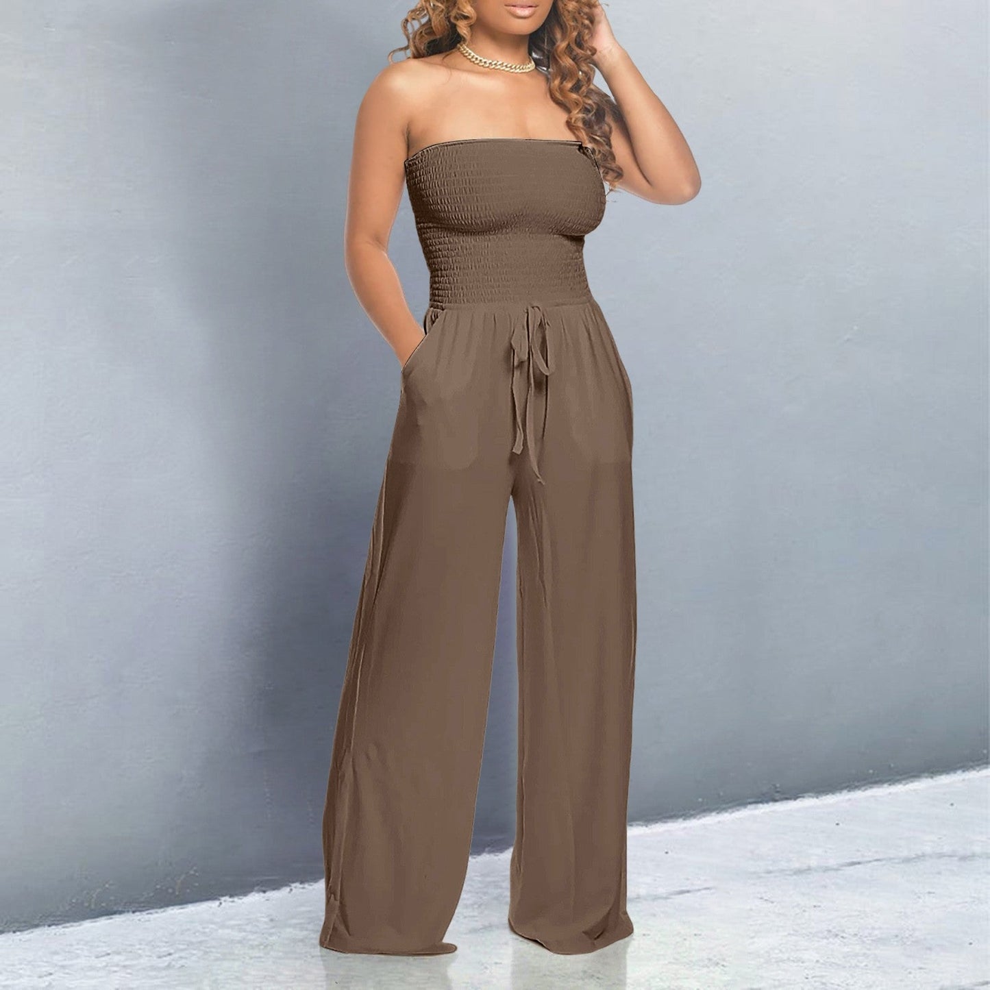 Women's Off-Shoulder Day-to-Night Jumpsuit — detail view