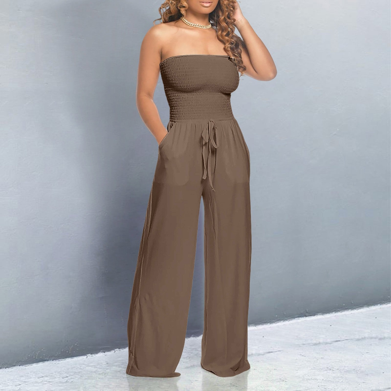 Women's Off-Shoulder Day-to-Night Jumpsuit — detail view