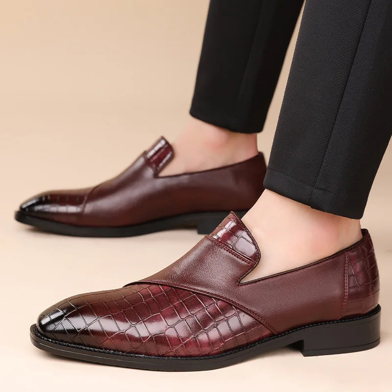Men's Orthopedic Italian Leather Loafers — detail view