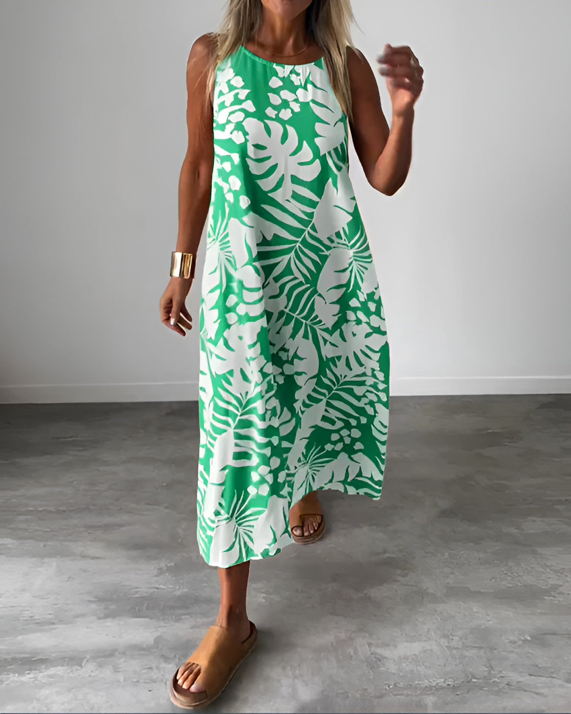 Women's Draped Evening Maxi Dress — product view