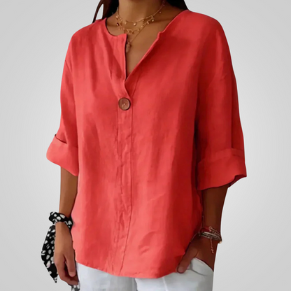 Women's Lightweight Linen Shirt — product view
