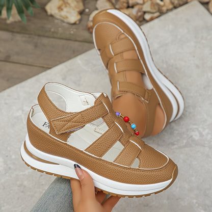 Women's Platform Adjustable Sandals — side view