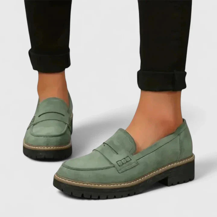 Women's Orthopedic Slip-On Loafers — close-up