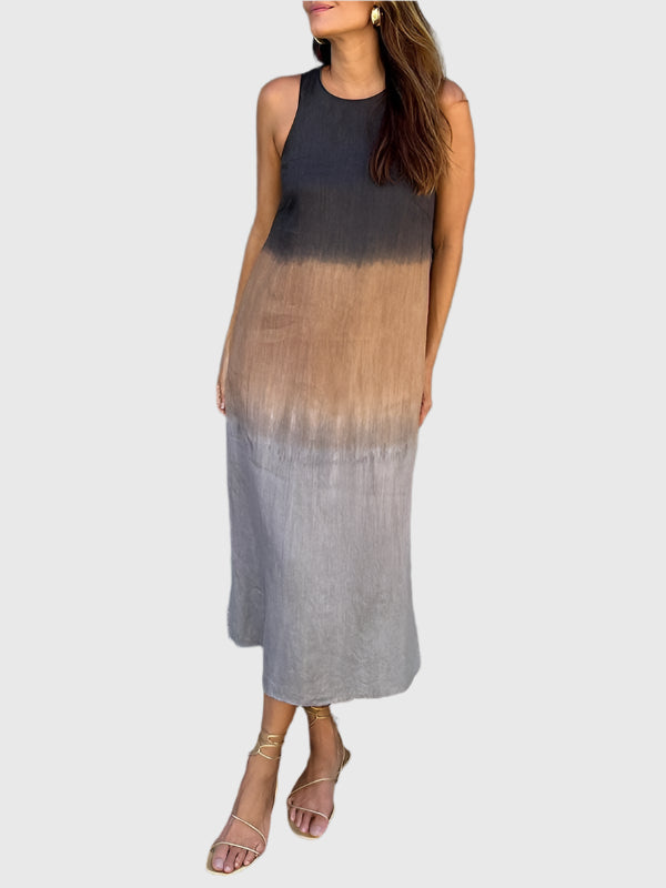 Women's Printed Casual Summer Midi Dress — product view