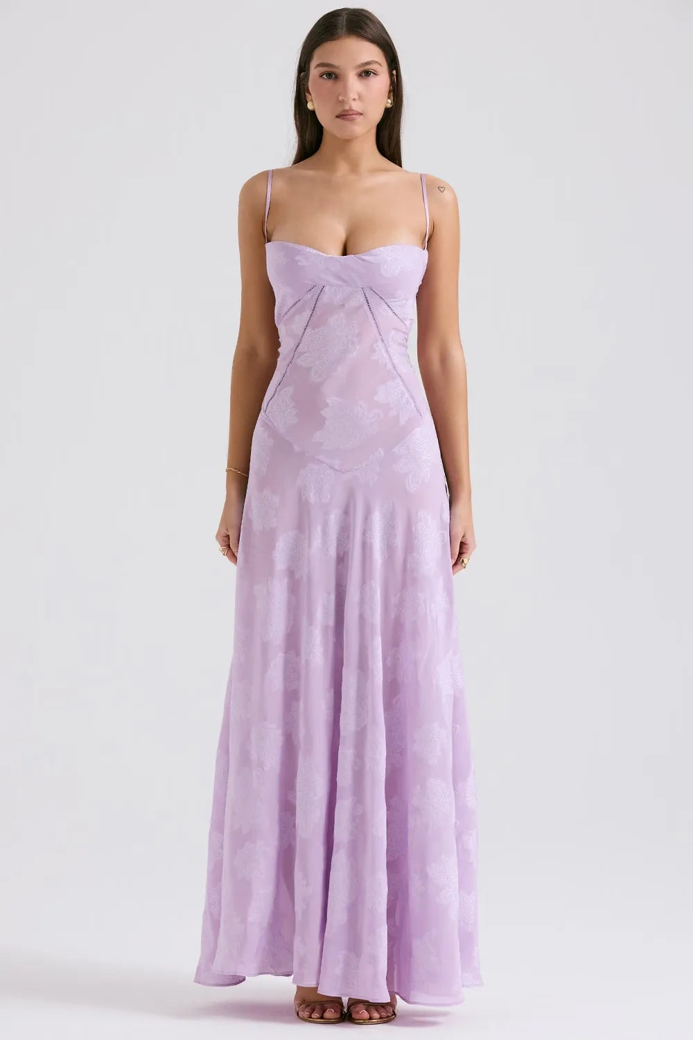 Women's Long Summer Evening Maxi Dress — close-up