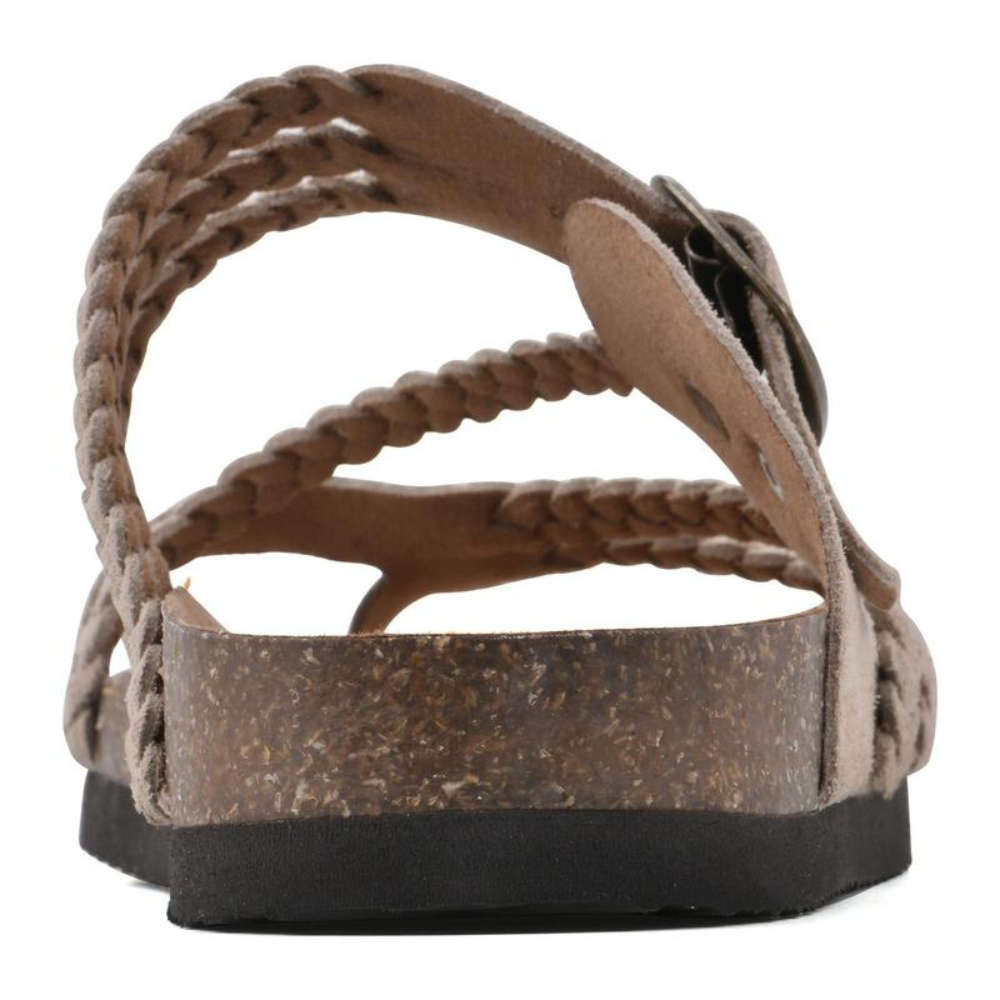 Braided Toe-Loop Buckle Sandals for Women