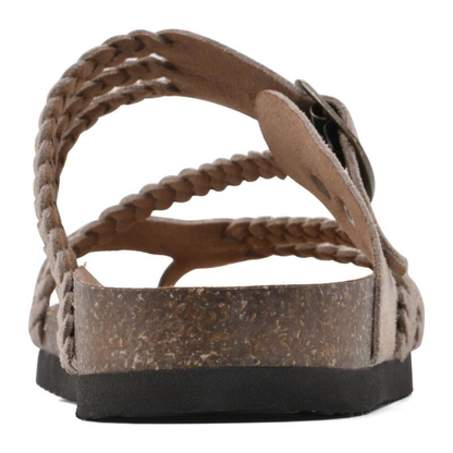 Braided Toe-Loop Buckle Sandals for Women