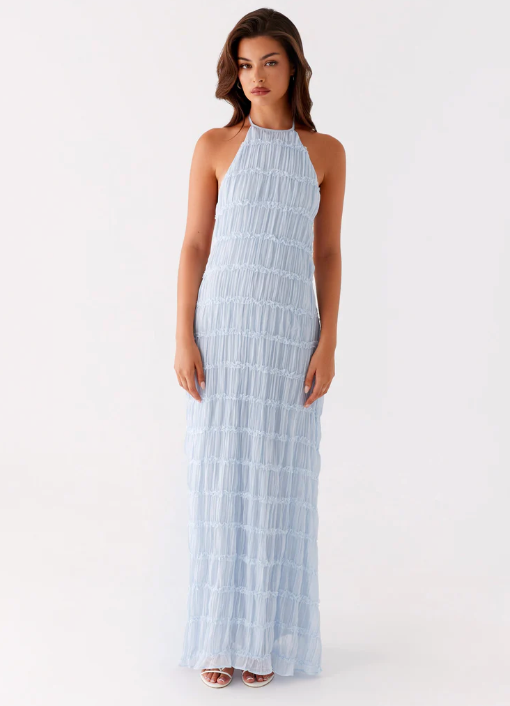 Women's Halter Evening Maxi Dress — detail view
