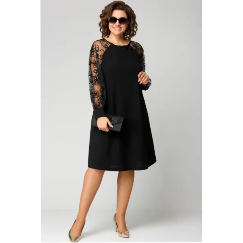 Women's Lace Elegant Evening Maxi Dress — product view