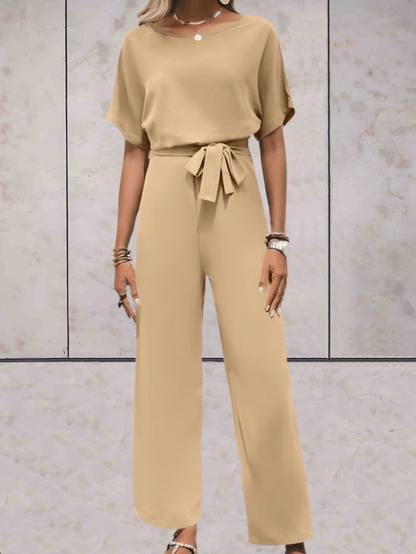 Women's Short Sleeve Two-Piece Casual Set — side view