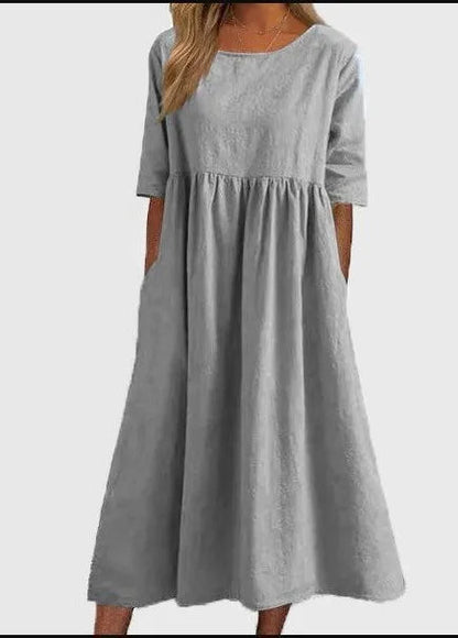 Women's Spring Casual Daywear Midi Dress — detail view