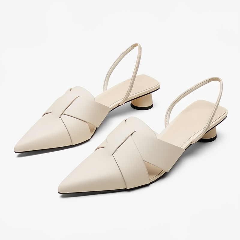 Women's Low Heel Flat Sandals — side view