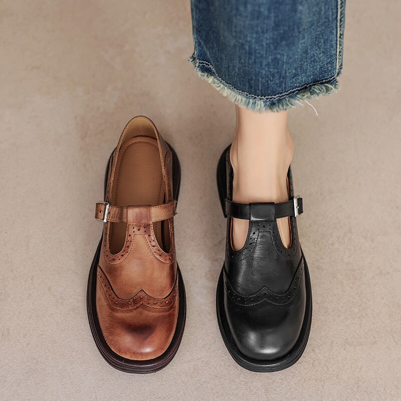 Buckle Strap Mary Jane Shoes for Women
