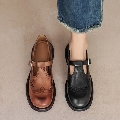 Buckle Strap Mary Jane Shoes for Women