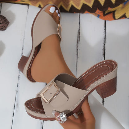 Women's Flat Strap Sandals — detail view