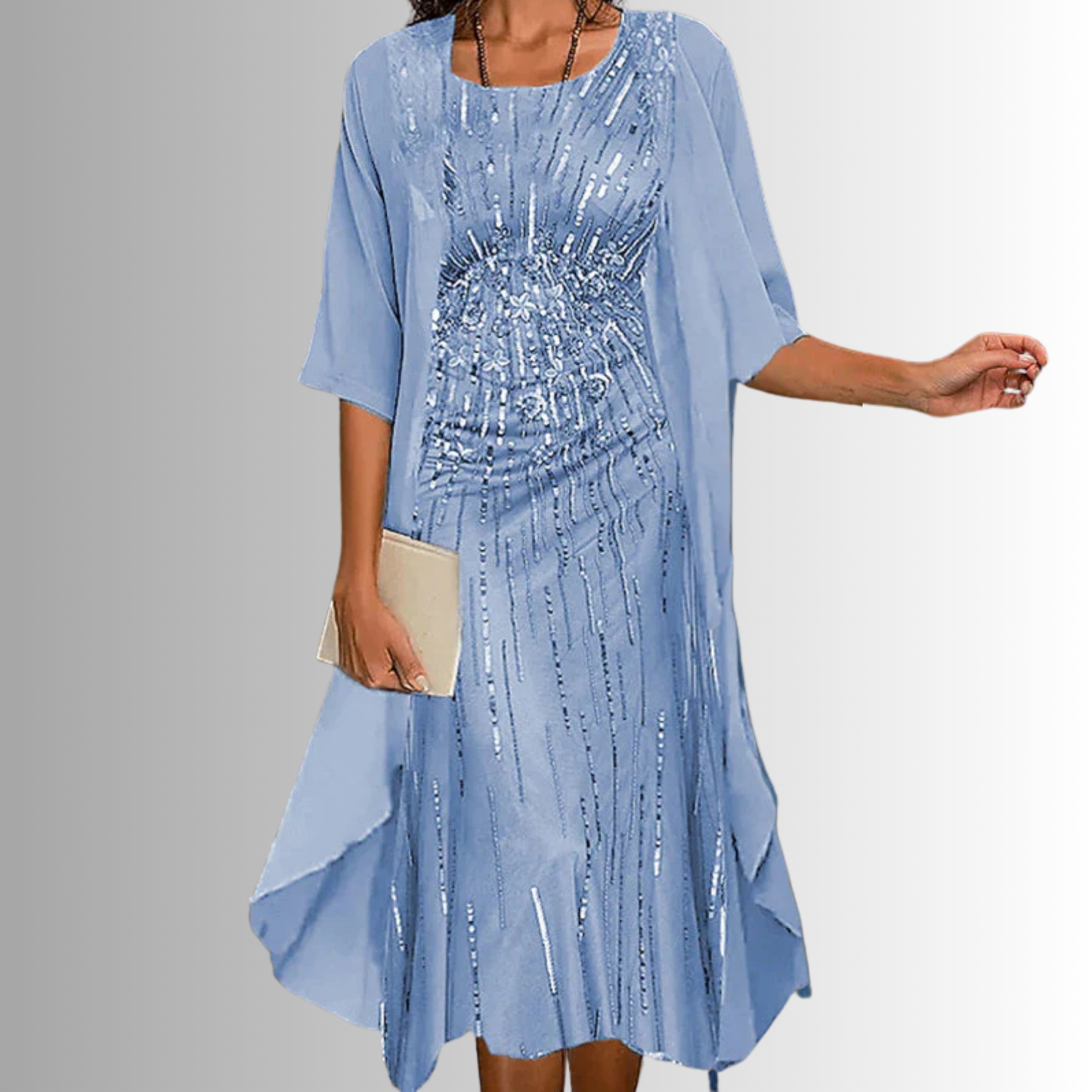Women's 2-Piece Floral Midi Dress Set — side view
