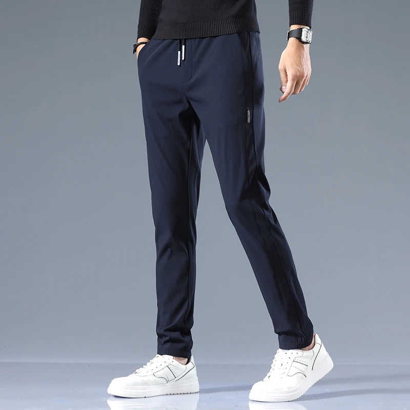 Slim-Fit Cotton Drawstring Joggers for Men