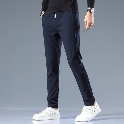 Slim-Fit Cotton Drawstring Joggers for Men